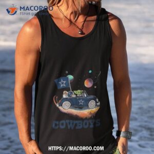 master yoda driving car star dallas cowboys football 2023 shirt tank top
