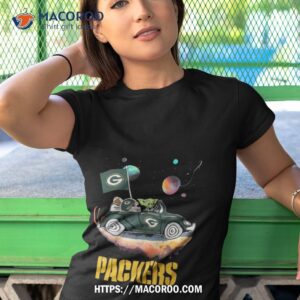 master yoda driving car star green bay packers football 2023 shirt tshirt 1