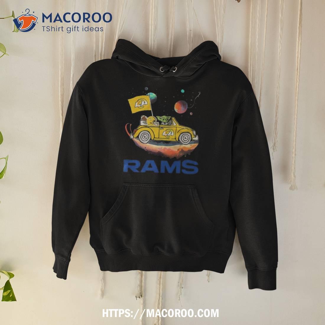 Master Yoda Driving Car Star Los Angeles Rams Football 2023 Shirt