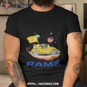 Master Yoda Driving Car Star Los Angeles Rams Football 2023 Shirt