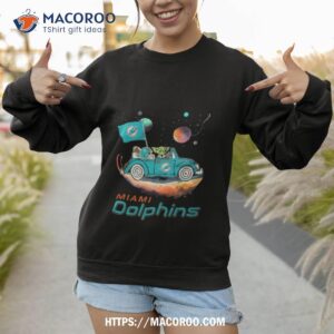 master yoda driving car star miami dolphins football 2023 shirt sweatshirt