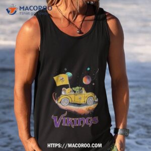 master yoda driving car star minnesota vikings football 2023 shirt tank top
