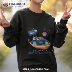 master yoda driving car star seattle seahawks football 2023 shirt sweatshirt 2
