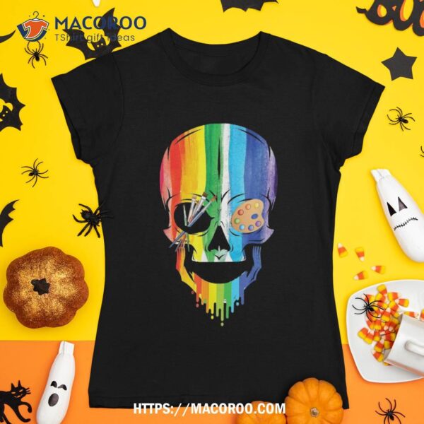Matching Family Artist Art Skull Costume Halloween Funny Shirt