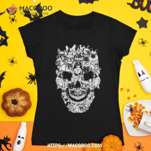 Matching Family French Bulldog Dog Skull Costume Halloween Shirt