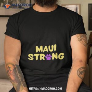 Maui Strong Paw Print Shirt