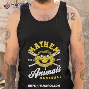 mayhem animals baseball estd 1969 shirt tank top