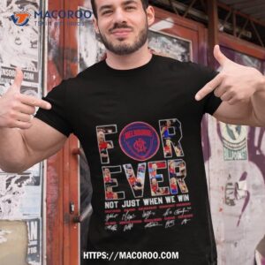 Melbourne Fc Forever Not Just When We Win Signatures Shirt
