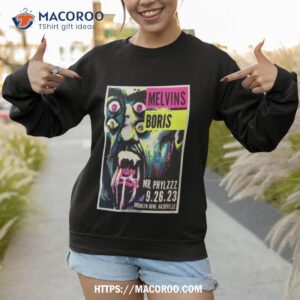 melvins and boris brooklyn bowl nashville tn sept 26 2023 t shirt sweatshirt