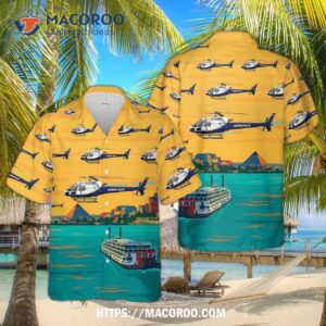 Memphis Police Airbus As350 B3 Air 3 Hawaiian Shirt