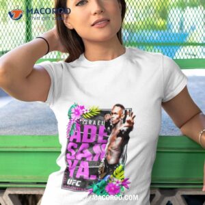 men s ufc israel adesanya floral warrior shirt tshirt 1