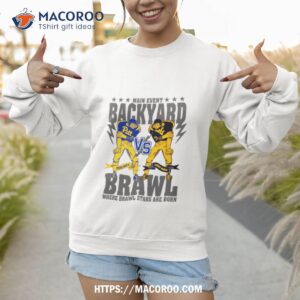 mens blue 84 west virginia mountaineers backyard brawl ss shirt sweatshirt 1