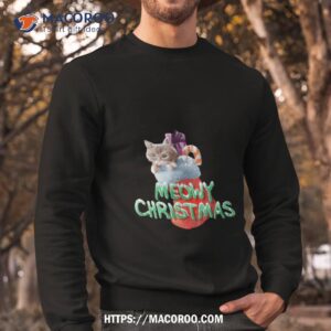 Meowy Christmas Cat Stocking Shirt 2 meowy christmas cat stocking shirt sweatshirt