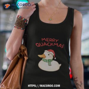 merry quackmas cute christmas duck shirt tank top 4
