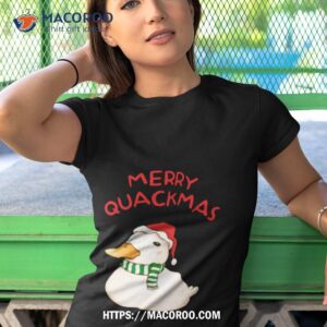 merry quackmas cute christmas duck shirt tshirt 1