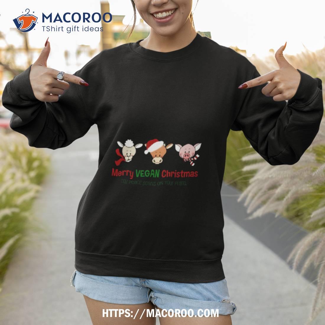 Merry Vegan Christmas Relaxed Fit Shirt Merry Vegan Christmas Relaxed Fit Shirt