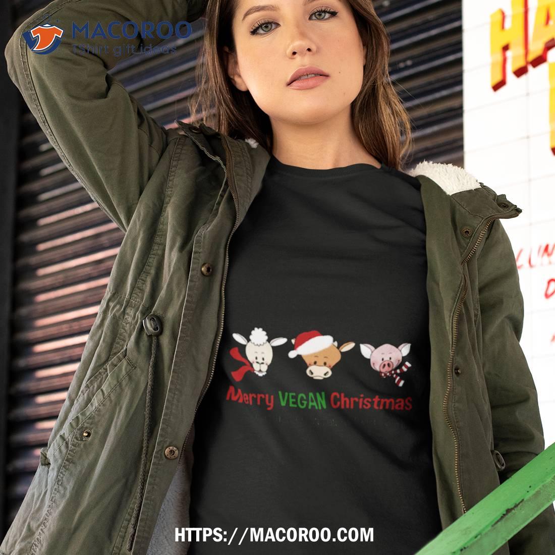 Merry Vegan Christmas Relaxed Fit Shirt Merry Vegan Christmas Relaxed Fit Shirt