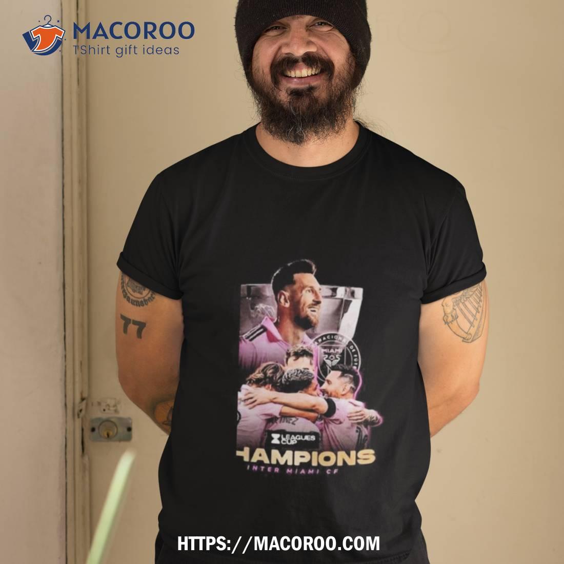 Messi Leagues Cup Champions Inter Miami Cf Photo Design Shirt Tshirt 2