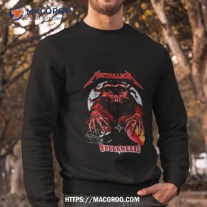Metallica Skull Tampa Bay Buccaneers Football T Shirt 2 metallica skull tampa bay buccaneers football t shirt sweatshirt