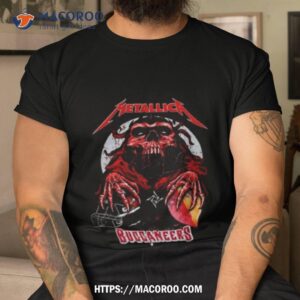 metallica skull tampa bay buccaneers football t shirt tshirt