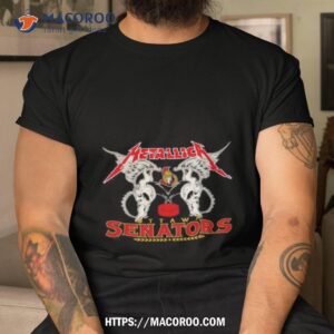 Metallica Wings Ottawa Senators Logo T Shirt
