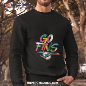 miami dolphins anthracite local go fins t shirt sweatshirt