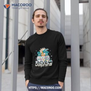 miami dolphins football gnomes christmas 2023 shirt sweatshirt 1