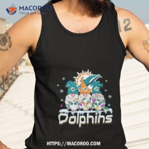 miami dolphins football gnomes christmas 2023 shirt tank top 3