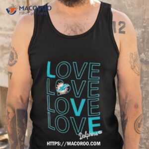 miami dolphins g iii love graphic shirt tank top