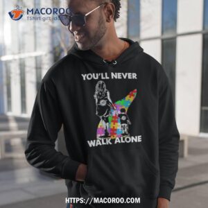 Miami Dolphins You’ll Never Walk Alone Mom And Son Autism Shirt