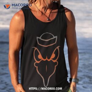 miami hurricanes angry bird orange racerback shirt tank top