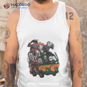 miami hurricanes horror movies characters bus halloween 2023 shirt tank top