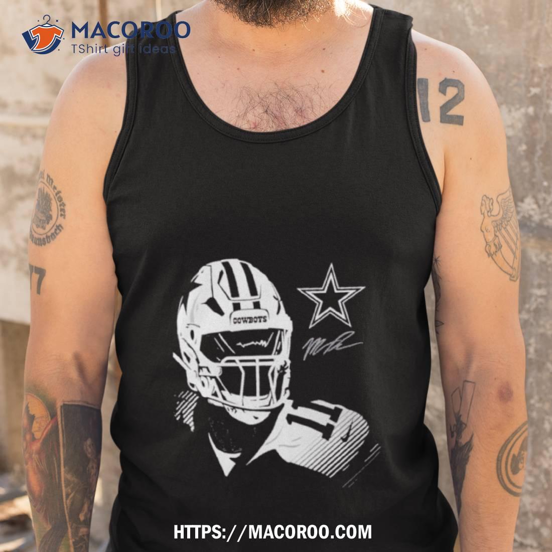 Micah Parsons Dallas Cowboys Men's Gray Name & Number Logo T-shirt 