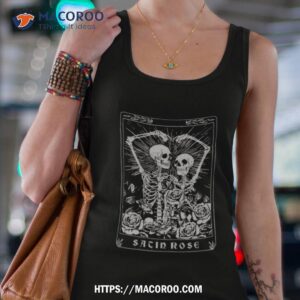 Michelle Otter Coolane Skeleton & Letter Graphic Thermal Lined Sacin Rose Shirt 2 michelle otter coolane skeleton amp letter graphic thermal lined sacin rose shirt tank top 4