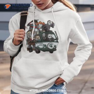 michigan state spartans horror movies characters bus halloween 2023 shirt hoodie 3