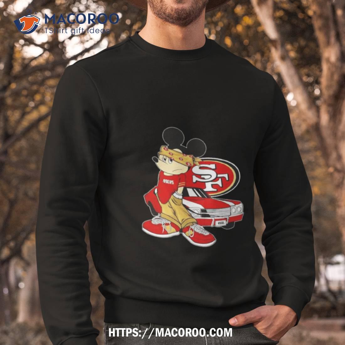 Mickey Mouse San Francisco 49ers Posing Shirt Mickey Mouse San Francisco 49ers Posing Shirt