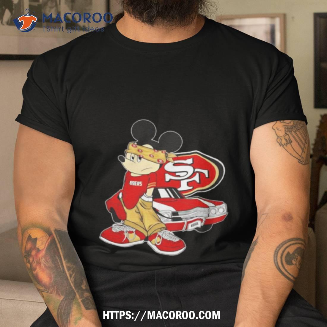 Mickey Mouse San Francisco 49ers Posing Shirt Mickey Mouse San Francisco 49ers Posing Shirt