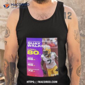 middle linebacker green bay packers quay walker overall 80 points nfl madden 24 t shirt tank top