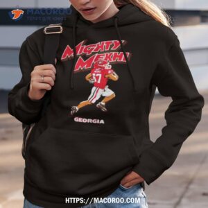 mighty mekhi superstar pose georgia bulldogs football shirt hoodie 3