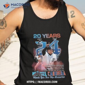 miguel cabrera 20 years detroit tigers thanks for the memories signature shirt tank top 3