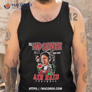 mike leach mad scientist air raid football signature shirt tank top