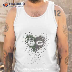 milwaukee bucks and green bay packers tiny heart shape 2023 shirt tank top
