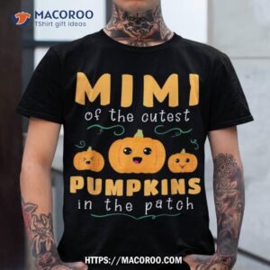 mimi cutest pumpkins in the patch family halloween gift shirt tshirt