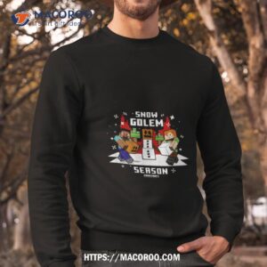 minecraft christmas snow golem season vintage shirt sweatshirt