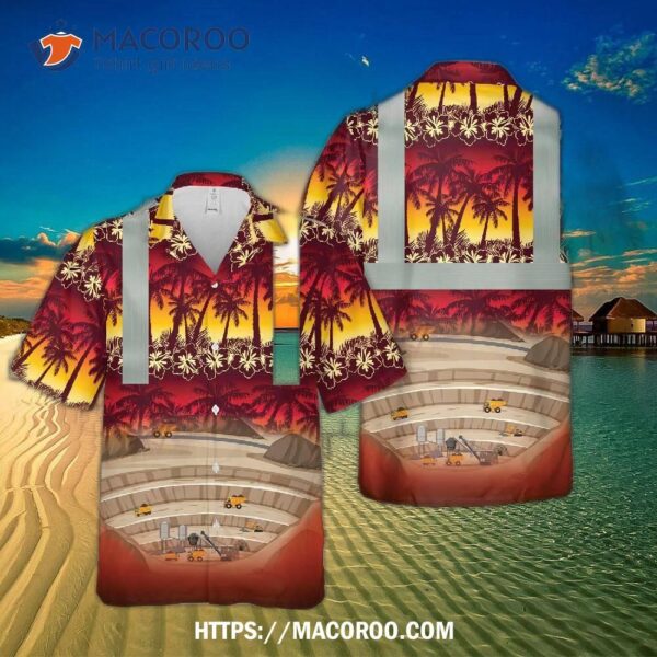 Mining Tropical Hawaiian Shirt