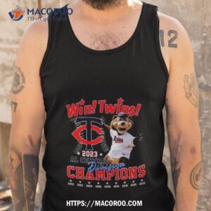 minnesota twins win twins 2023 al central division champions shirt tank top