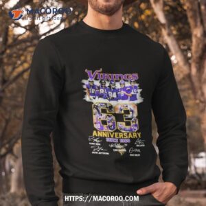 minnesota vikings 63 anniversary since 1960 shirt sweatshirt