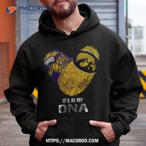 Minnesota Vikings And Iowa Hawkeyes Heart It’s In My Dna 2023 Shirt