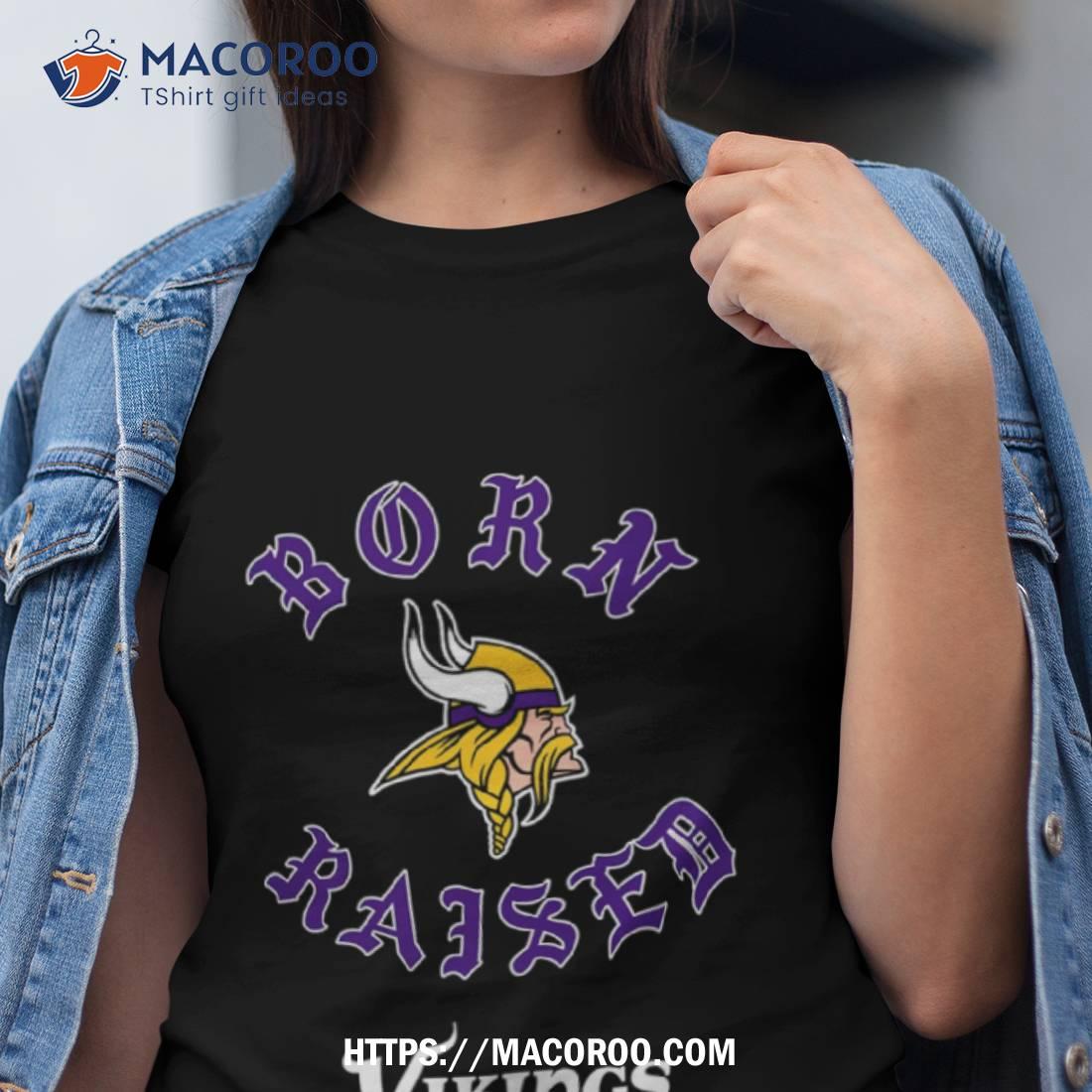 Official Minnesota Vikings Born X Raised Unisex T-shirt, hoodie