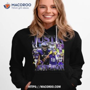 minnesota vikings justin jefferson 18 shirt hoodie 1